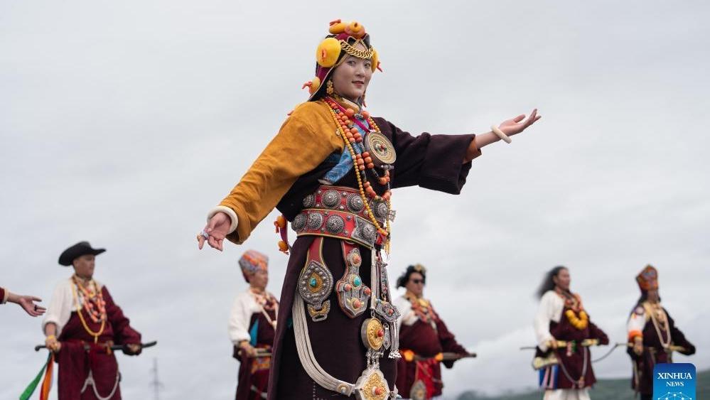 Rural folk event held in Baiyu County, SW China