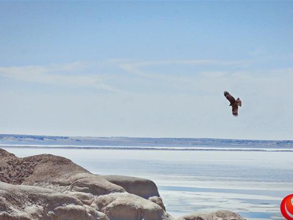 Ulungur Lake starts to thaw in NW China's Xinjiang