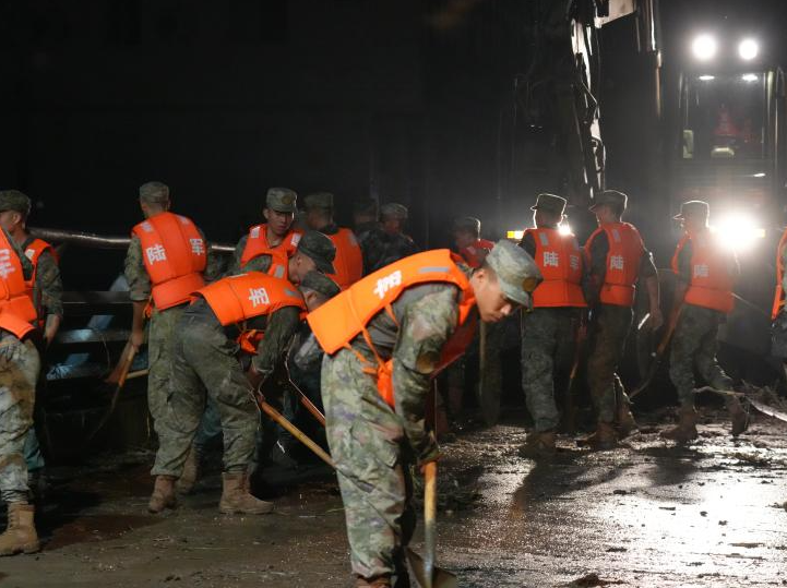 Chinese troops join disaster relief efforts in China's flood-stricken areas