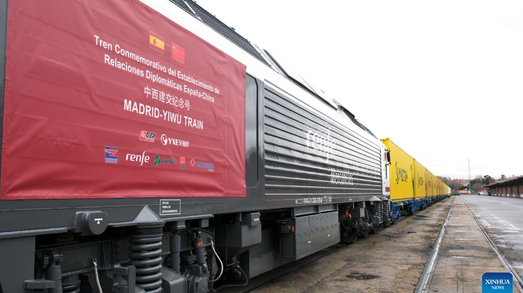China-Europe freight trains facilitate trade between China, Spain