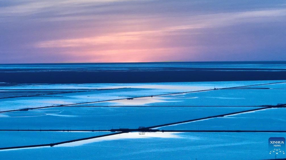 Scenery of Qairhan salt lake in Golmud, NW China's Qinghai