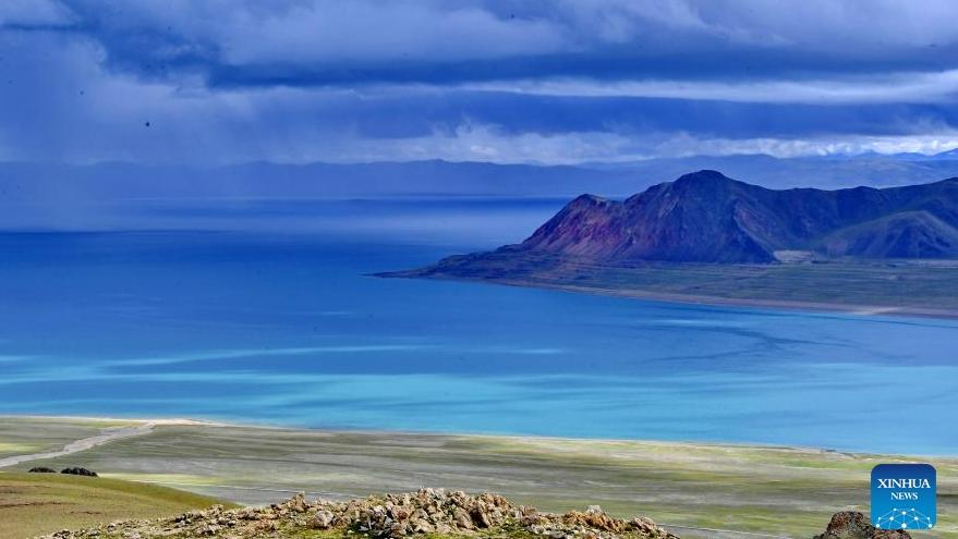 Scenery of Zhari Namco Lake in Ali, Tibet