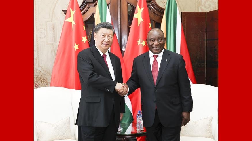 Xi calls on China, S. Africa to strengthen four partnerships in golden era