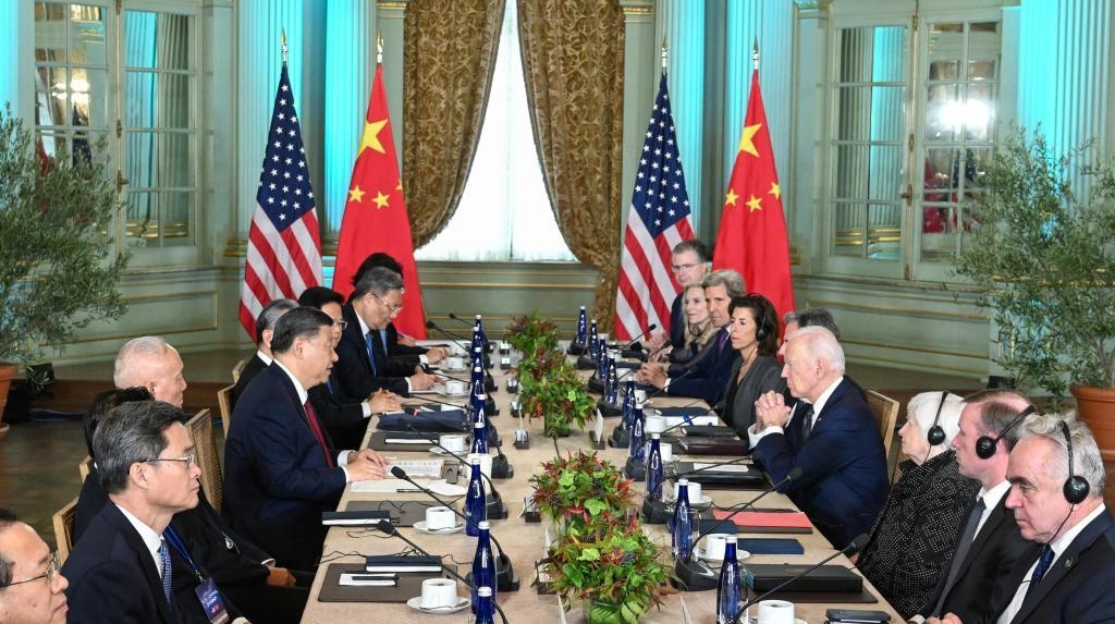 Xinhua Headlines: Xi, Biden hold historic summit, charting course for improving bilateral ties