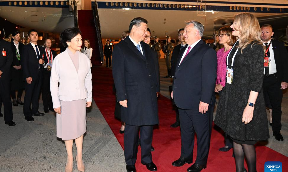 Xi arrives in Budapest for state visit to Hungary