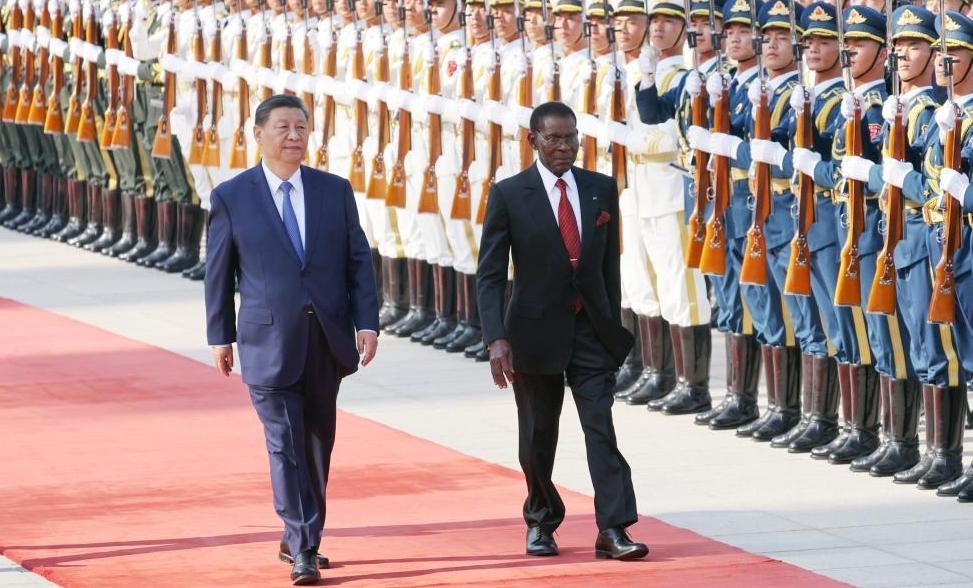 Chinese, Equatorial Guinean presidents hold talks, elevate ties