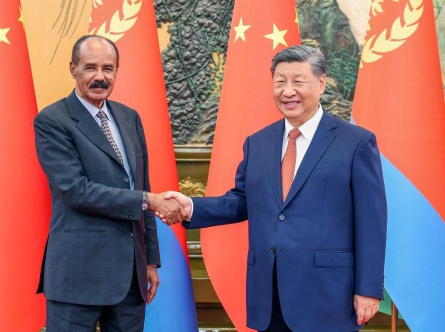 Xi meets Eritrean president