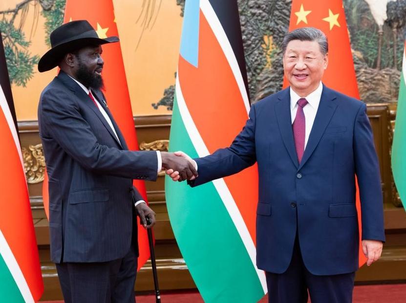 Chinese, South Sudanese presidents elevate bilateral ties