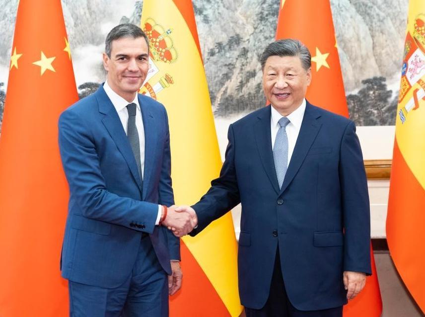 Xi meets Spanish prime minister