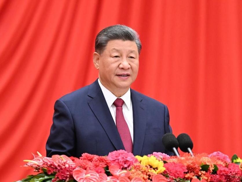 Xi urges greater national achievements, contributions to humanity's peace, development