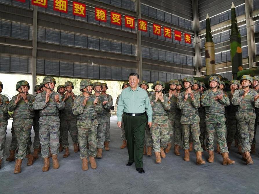 Xi urges strategic missile troops to enhance deterrence, combat capabilities