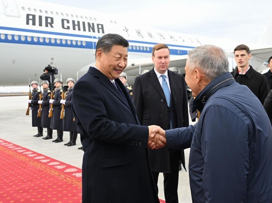 Xi arrives in Russia's Kazan for BRICS Summit