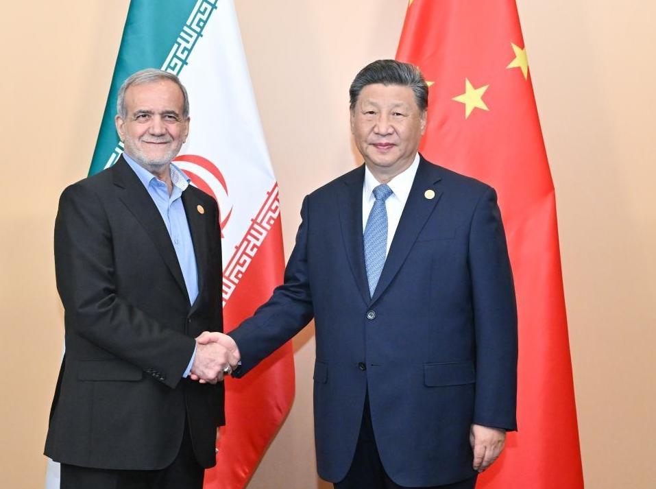 Xi says China to develop friendly cooperation with Iran despite int'l situation changes