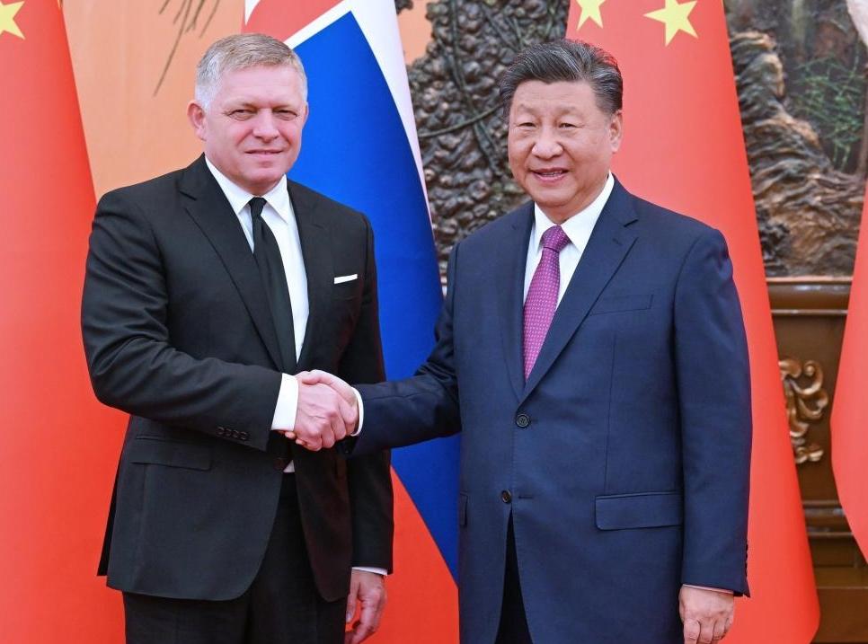 Xi, Slovak PM meet in Beijing, agreeing to elevate ties