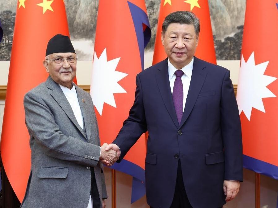 Xi calls for advancing strategic partnership of cooperation with Nepal