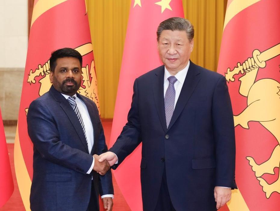 Xi calls for fostering new highlights in China-Sri Lanka cooperation