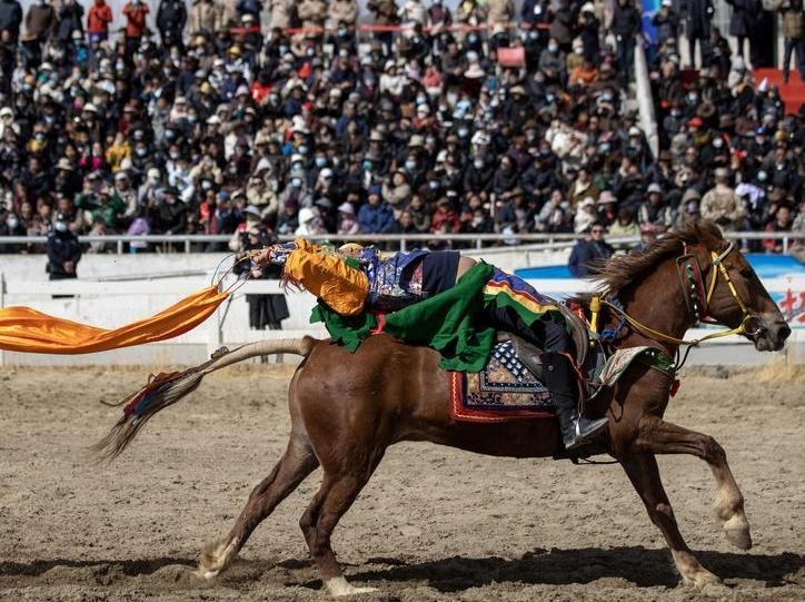 InXizang | An equestrian show heats up festive mood for Tibetan New Year