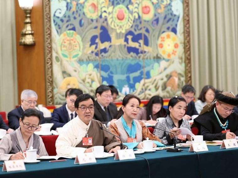 NPC delegation from Xizang autonomous region holds group meeting at annual legislative session