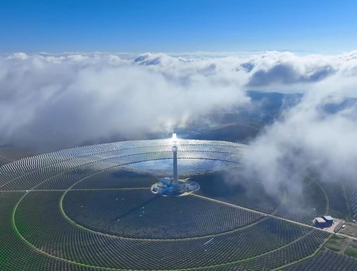 Photovoltaic park in NW China's Qinghai highlights harmony between man and nature