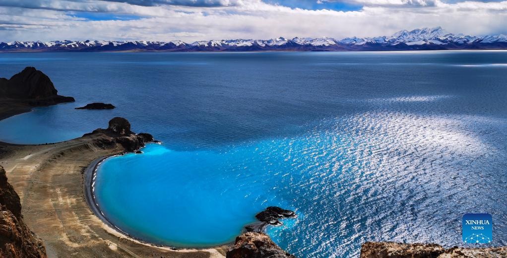 Scenery of Lake Namtso, SW China's Tibet