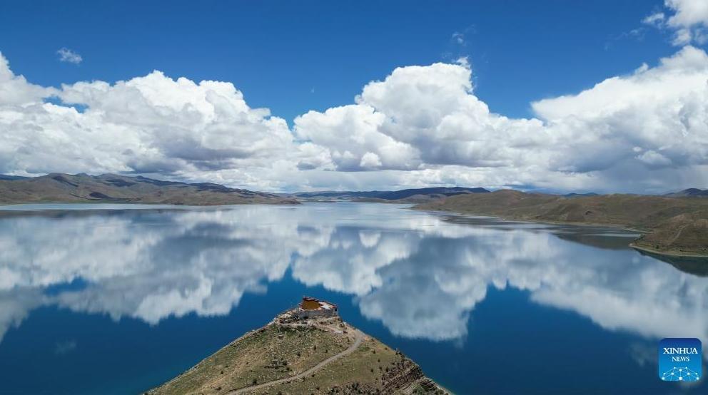 In pics: Rituo Temple on north shore of Yumzhog Yumco Lake in SW China's Tibet