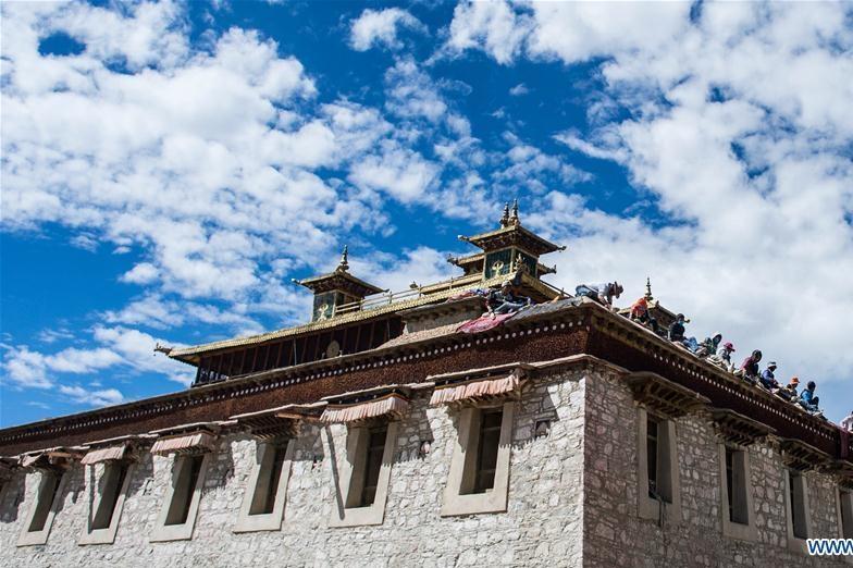 Sanyai Monastery in Zhanang County, China's Xizang Autonomous Region