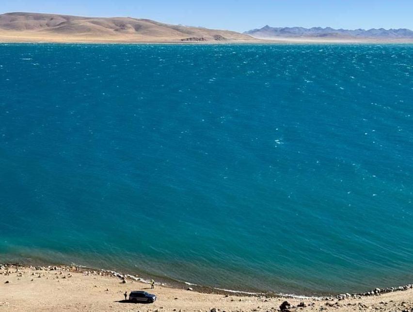 View of Namtso Lake in SW China's Xizang