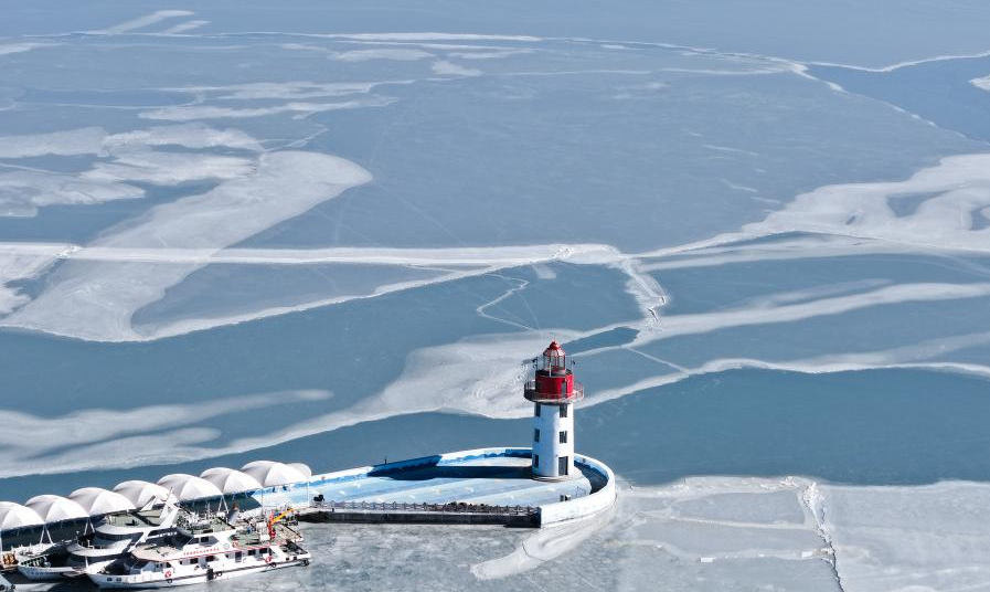 View of Qinghai Lake in NW China